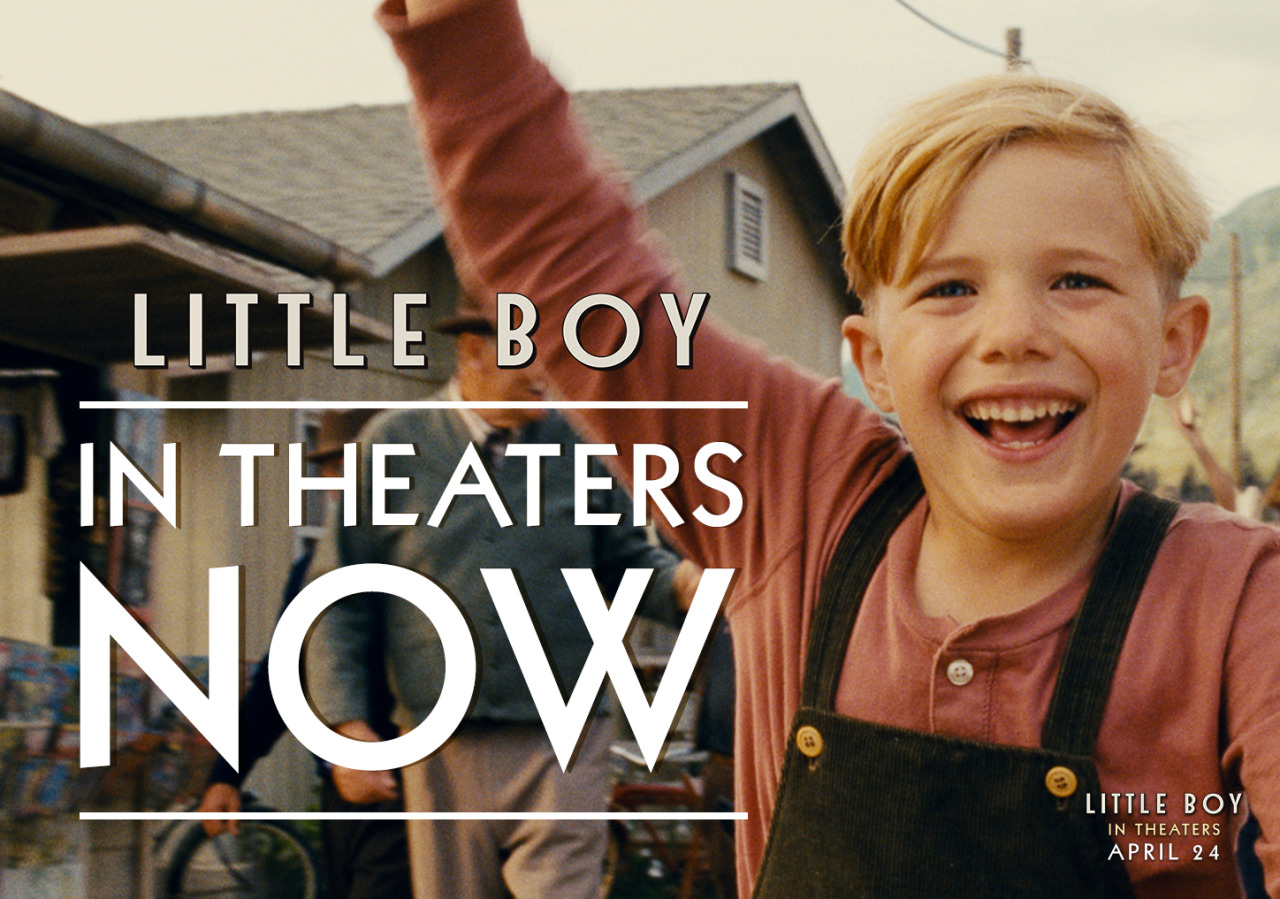 Little Boy is now playing in a theater new you! Get tickets here: http://www.fandango.com/littleboy_165136/movietimes